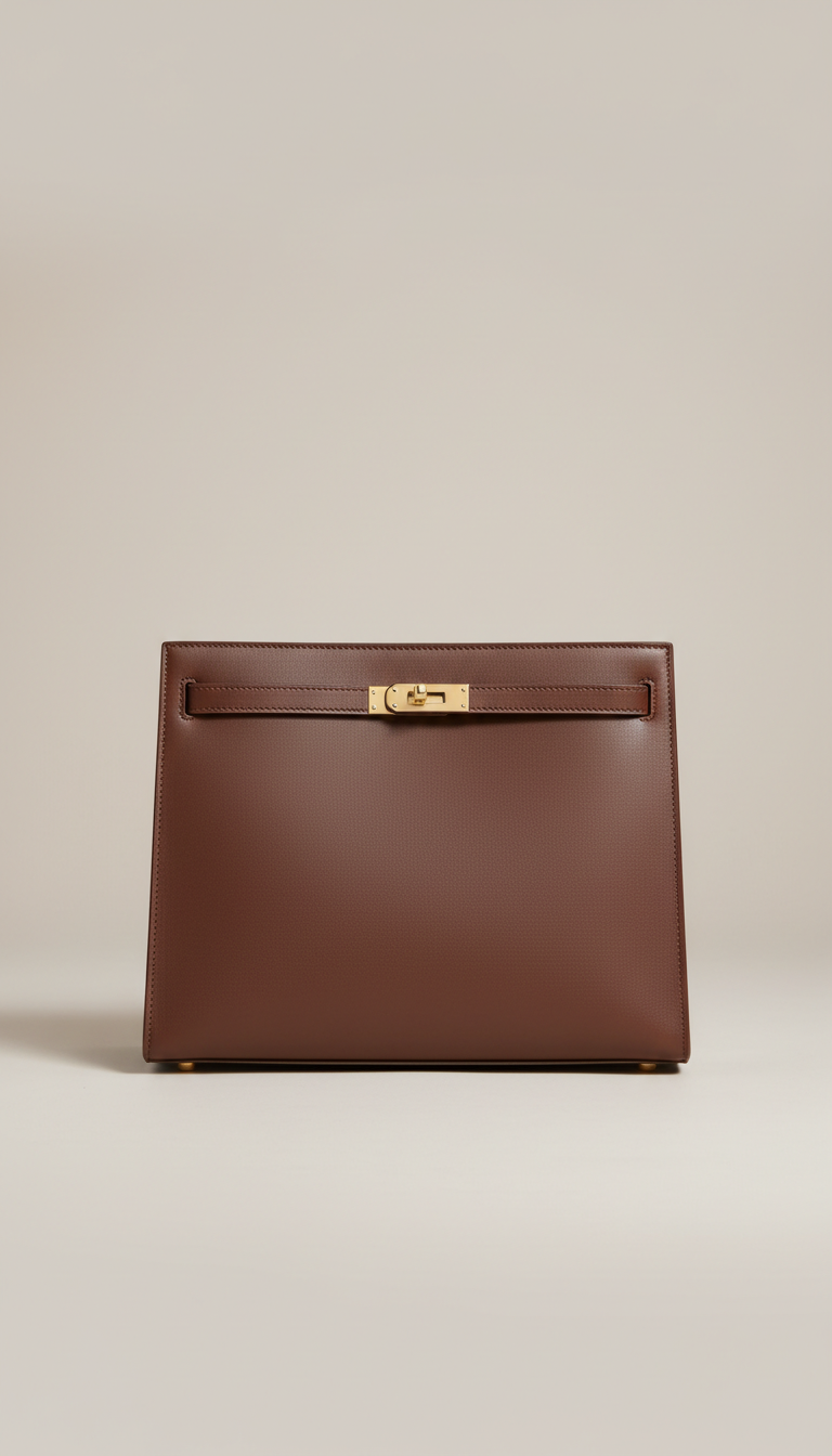 Structured Tote in Espresso Brown